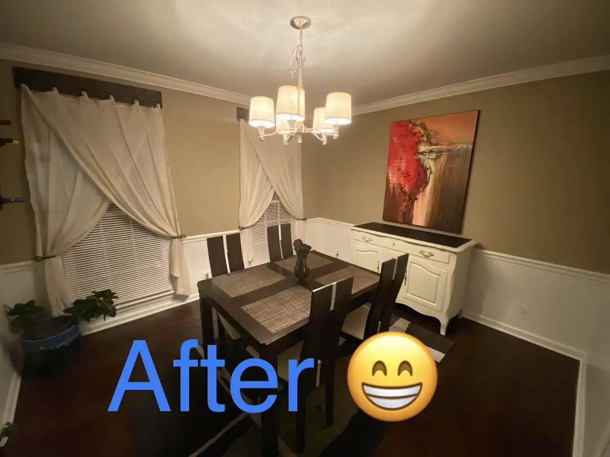 Professional dining room restoration after water damage in Savannah