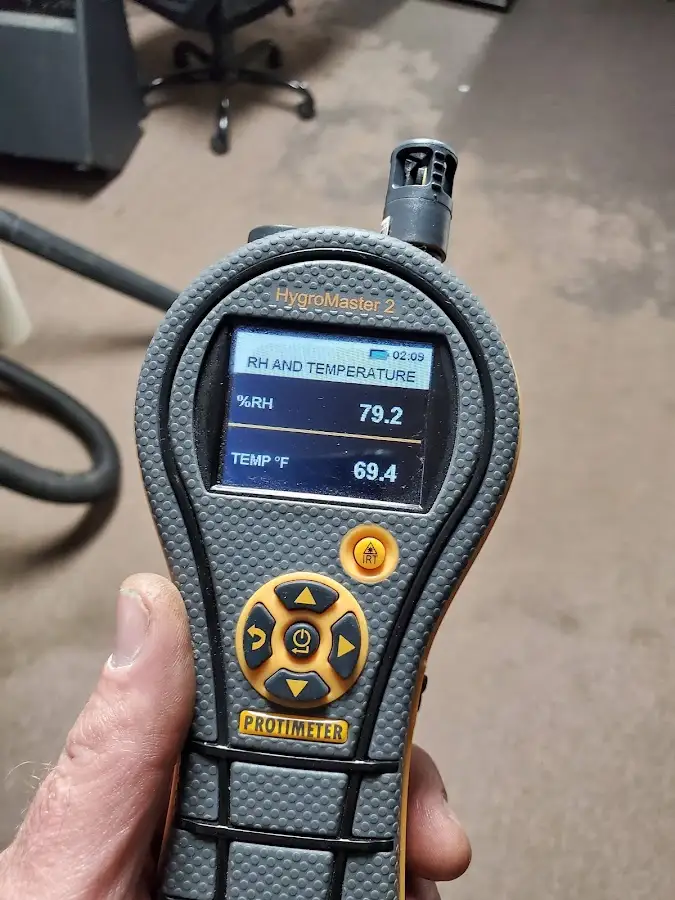 Moisture meter humidity assessment for Fire & Smoke Damage Restoration in Savannah